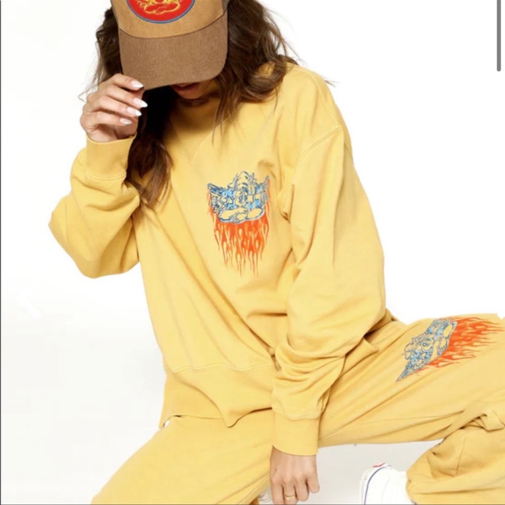 Boys Lie Ask Me If I Care Crewneck. Brand new, never worn. Oversized fit